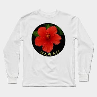 Hawaii Hibiscus Blooming Long Sleeve T-Shirt